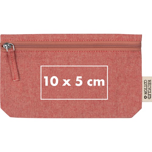 Cotton bag with zip fastener