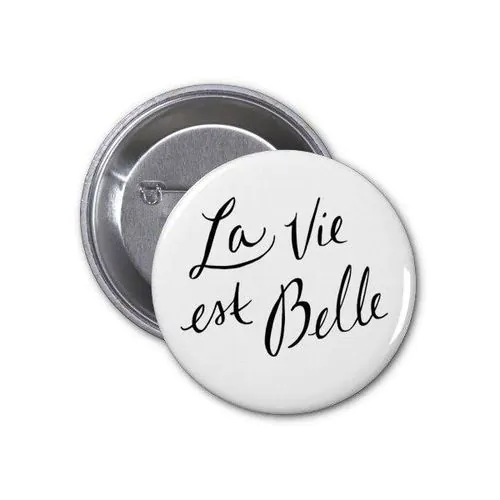 Badge EPINGLE rond Brillant 32 mm