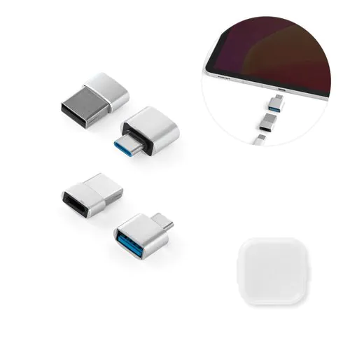 MINSKY. Set of 2 aluminium USB-A / USB-C adapters MINSKY. Set of 2 aluminium USB-A / USB-C adapters