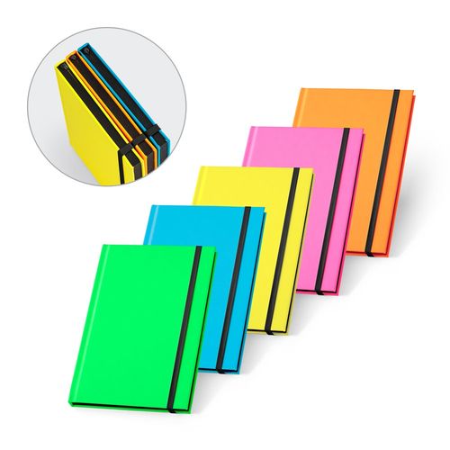 WATTERS. Block notes A5 in PU fluorescente con fogli a righe WATTERS. Block notes A5 in PU fluorescente con fogli a righe