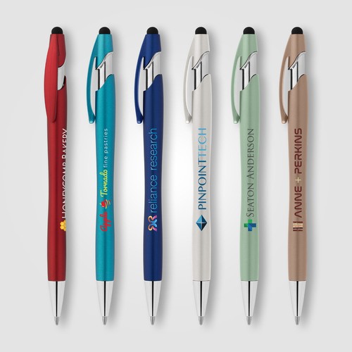 Stylo recyclé La Jolla avec stylet + encre anti-fraude