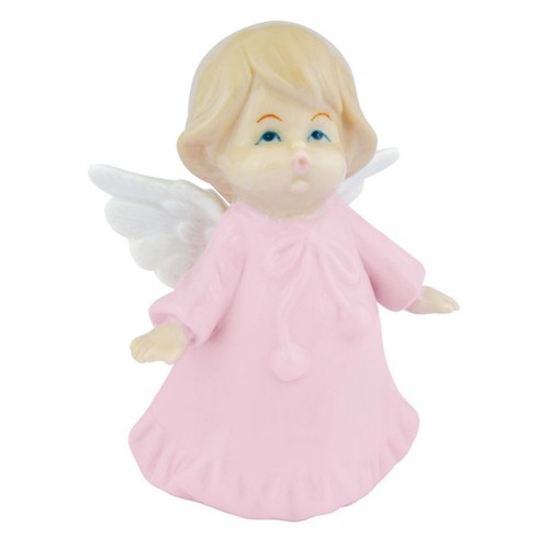 CERAMIC ANGELET PINK 6.5*5.2*9.9