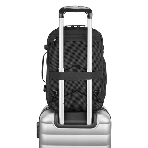 Travel backpack with laptop compartment 15 inch in 600D polyester