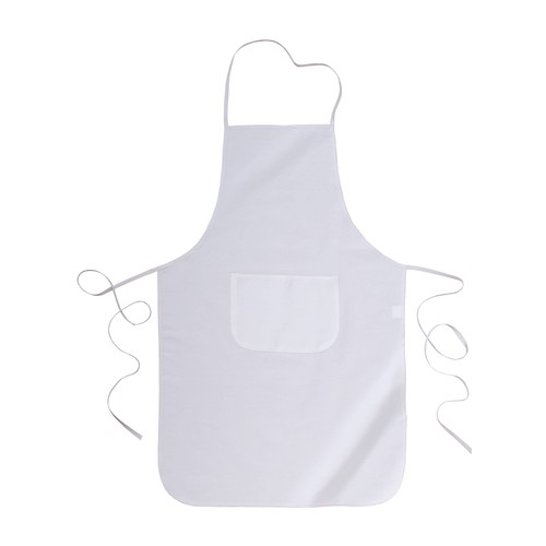 30% cotton/70% polyester (160 g/m2) cooking apron with front pocket, 60 x 92 cm 30% cotton/70% polyester (160 g/m2) cooking apron with front pocket, 60 x 92 cm