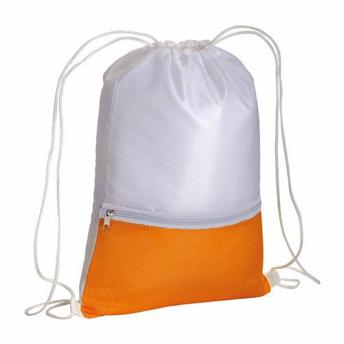 210T polyester backpack with coloured zip pocket and drawstring closure 210T polyester backpack with coloured zip pocket and drawstring closure