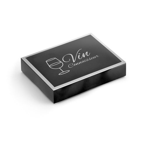 BARREL. Zinc and stainless steel wine set