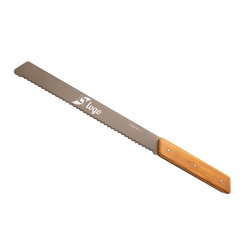 Bread knife 'Stavanger', olive tree wood