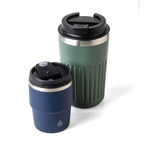 ?Gerecycled roestvrijstalen dubbelwandige drinkbeker (175 ml) Oli ?Gerecycled roestvrijstalen dubbelwandige drinkbeker (175 ml) Oli