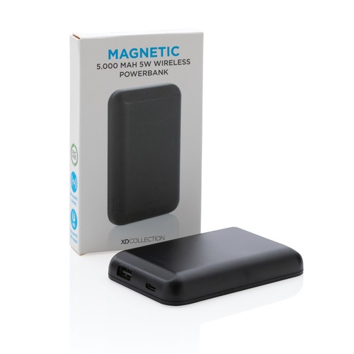 Magnetic 5.000 mAh 5W wireless powerbank Magnetic 5.000 mAh 5W wireless powerbank