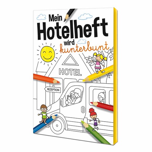 Cahier de dessin / set A6 - Hôtel - Kit de dessin neutre