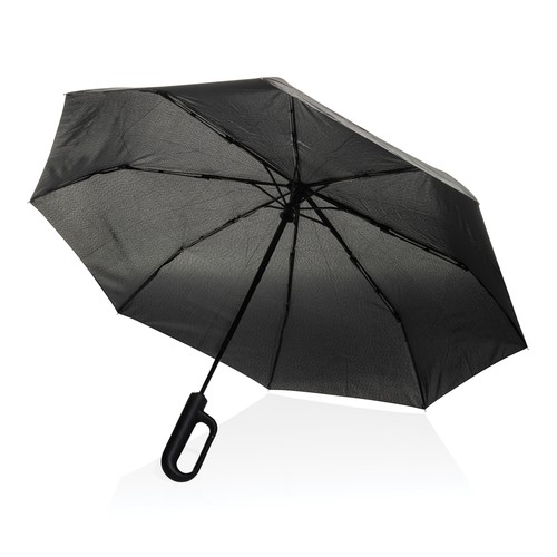 Yara 21" AWARE™ RPET solid colour umbrella with carabiner Yara 21" AWARE™ RPET solid colour umbrella with carabiner