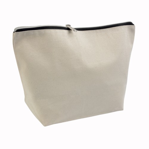 10 oz Beauty Case aus gebürsteter Baumwolle mit Reißverschluss