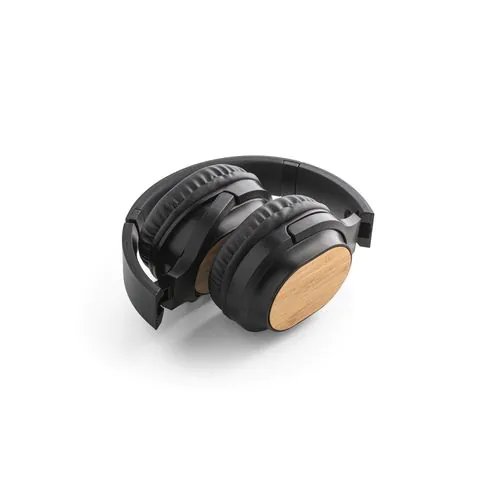 GOULD. Cuffie wireless pieghevoli con durata della batteria di 4 ore in bambù e ABS GOULD. Cuffie wireless pieghevoli con durata della batteria di 4 ore in bambù e ABS