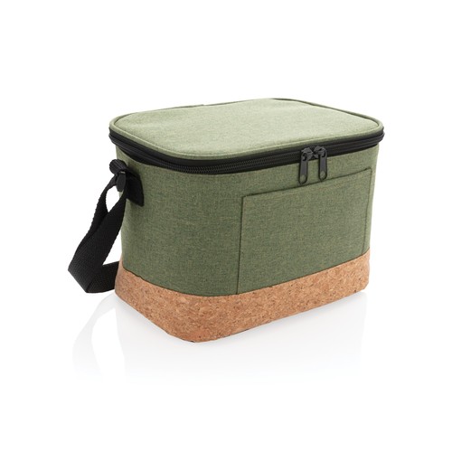 Bolsa y nevera bicolor con detalle de corcho