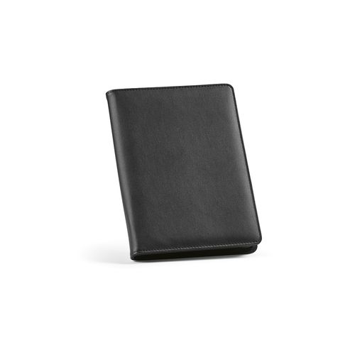 Cartella A5 Orwell in rPU. 64 fogli FSC e chiusura con zip