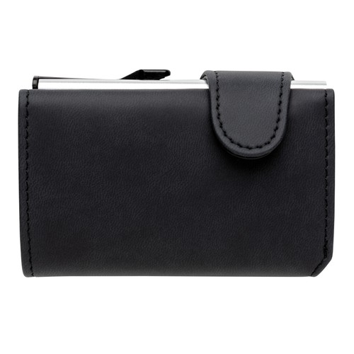 Standard aluminium RFID cardholder with PU wallet Standard aluminium RFID cardholder with PU wallet