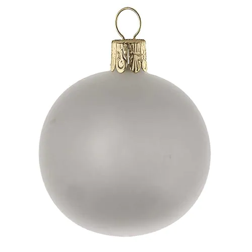 Traditional glass ball - matt-white #104 Traditional glass ball - matt-white #104