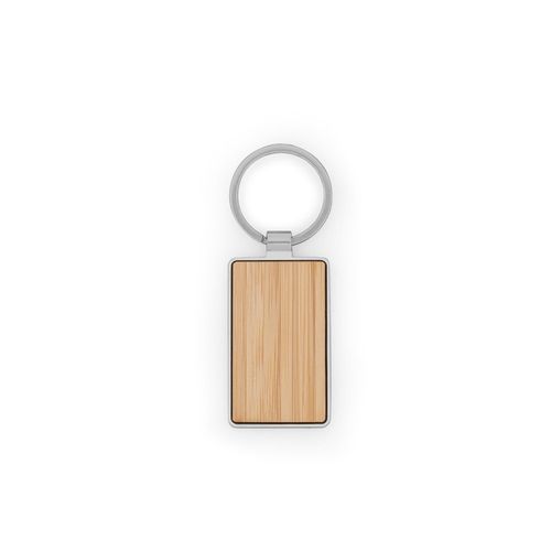 GASTON RECTANGULAR. Porte-clés rectangulaire en zinc et bambou GASTON RECTANGULAR. Porte-clés rectangulaire en zinc et bambou