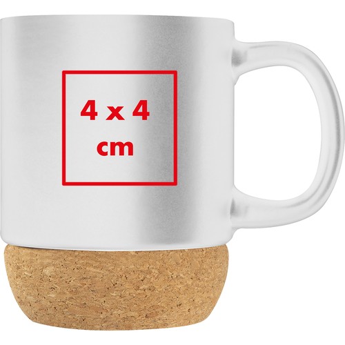 Ceramic mug with cork bottom Gistel Ceramic mug with cork bottom Gistel