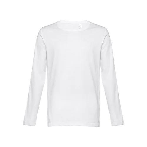 THC BUCHAREST WH. T-shirt da uomo in cotone a maniche lunghe THC BUCHAREST WH. T-shirt da uomo in cotone a maniche lunghe