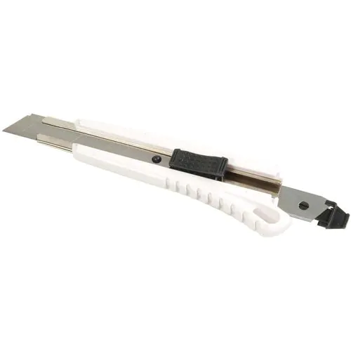 ABS Stanley knife with locking mechanism, large, 2 spare blades ABS Stanley knife with locking mechanism, large, 2 spare blades