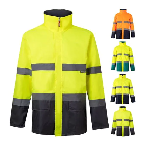 VL THEMIS. Parka bicolore (190g/m²), in poliestere (100%), con rivestimento in PU