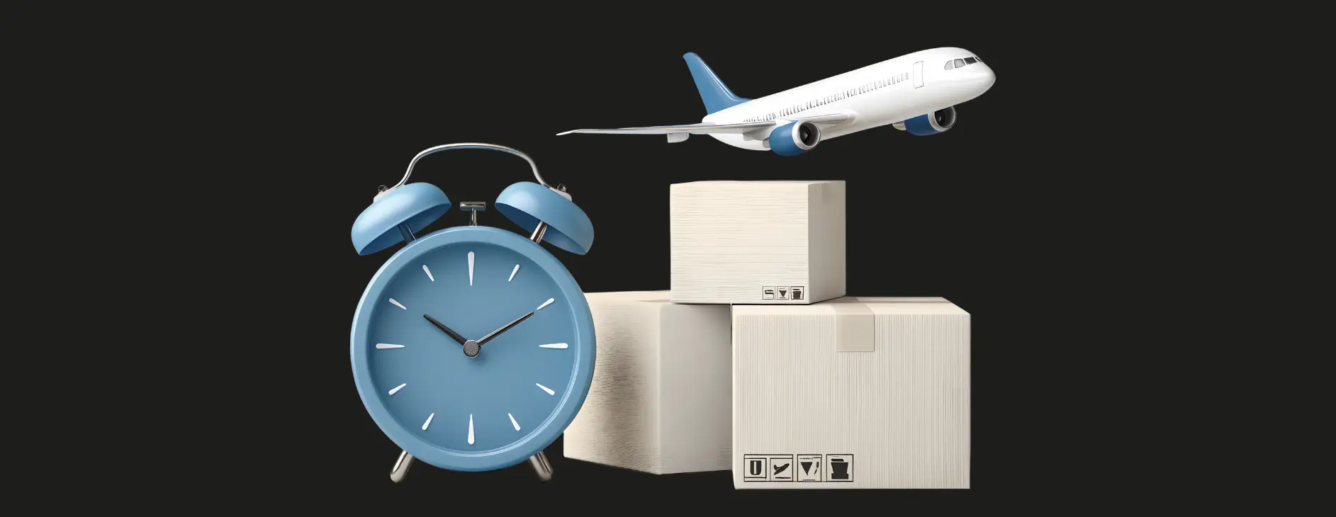 express-anfrage-versand-flugzeug-wecker