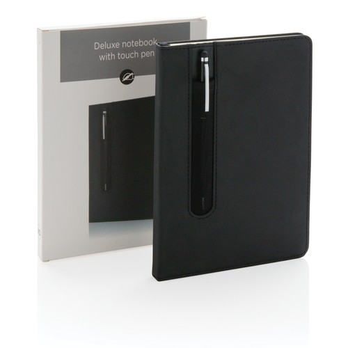 Libreta A5 PU básica con bolígrafo táctil Libreta A5 PU básica con bolígrafo táctil