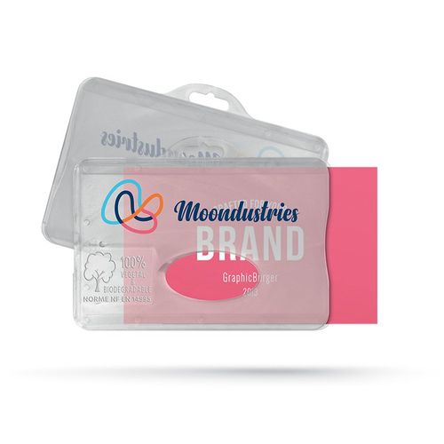 BADGE HOLDER WITH ATTACHMENT IN BIOCOMPOSITE BADGE HOLDER WITH ATTACHMENT IN BIOCOMPOSITE