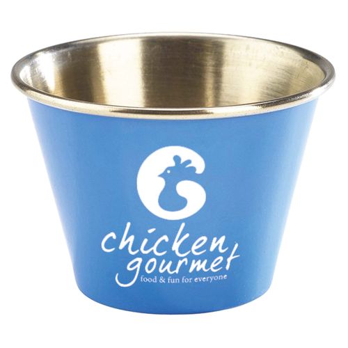 2.5oz Stainless Steel Ramekin (Blue, Red, Yellow & Black)