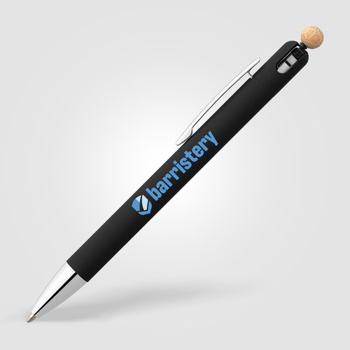 Stylo à bille Osaka, aluminium recyclé, accents en bambou, stylet anti-stress