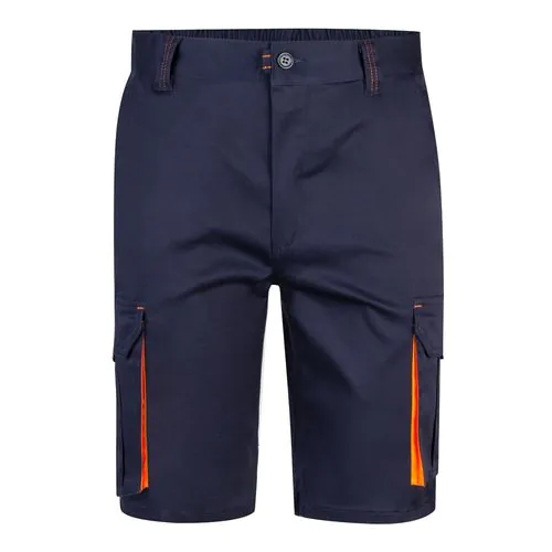 VL HEMERA. Two-tone, multi-pocket stretch Bermuda shorts (240g/m²), in cotton (46%), EME (38%) and polyester (16%) VL HEMERA. Two-tone, multi-pocket stretch Bermuda shorts (240g/m²), in cotton (46%), EME (38%) and polyester (16%)