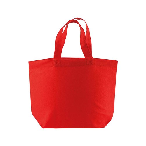 120 g/m2 cotton shopping bag, short handles and bottom gusset