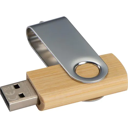 Twist USB Stick with medium wood cover Twist USB Stick with medium wood cover