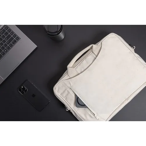 Laluka AWARE™ recycled cotton 15.4 inch laptop bag