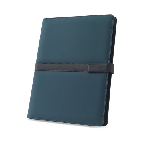 SANDERSON FOLDER. Chemise A4 en PU (50% recyclé) avec fermeture magnétique et bloc-notes avec pages lignées SANDERSON FOLDER. Chemise A4 en PU (50% recyclé) avec fermeture magnétique et bloc-notes avec pages lignées