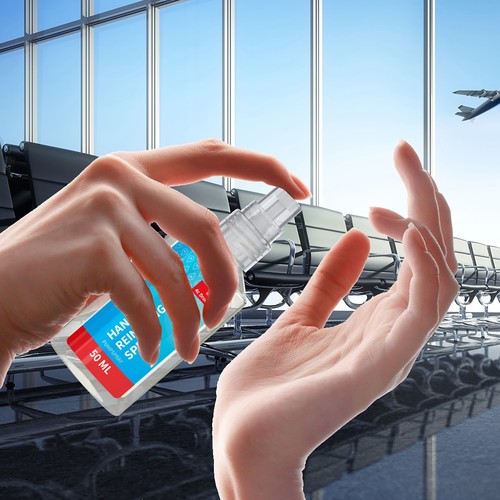 Hand Cleansing Spray, 50 ml, Body Label