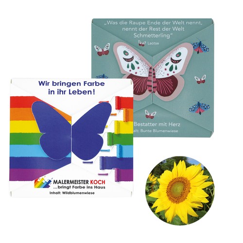 Closure – Butterfly Seed Card - Sunflower Closure – Butterfly Seed Card - Sunflower