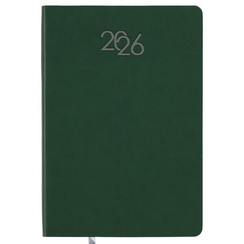 2026 daily planner with soft cover in thermo-reactive PU