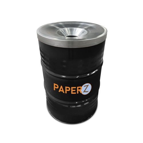 Barrel Bin Big Black with Flame Retardant Lid | 200 Liter Bin Barrel Bin Big Black with Flame Retardant Lid | 200 Liter Bin