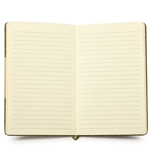 BLOC-NOTES AVEC MARC DE THÉ, LIÈGE, POLYESTER ET COTON BLOC-NOTES AVEC MARC DE THÉ, LIÈGE, POLYESTER ET COTON