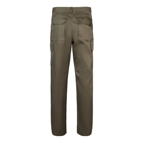 VL MABON. Pantalon sergé, multipoches (200g/m²), en coton (35%) et polyester (65%)