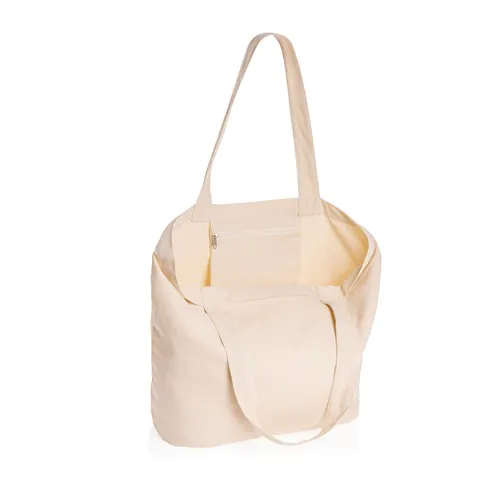 Impact Aware™ re-canvas shopper met vakje 240gsm ongeverfd Impact Aware™ re-canvas shopper met vakje 240gsm ongeverfd