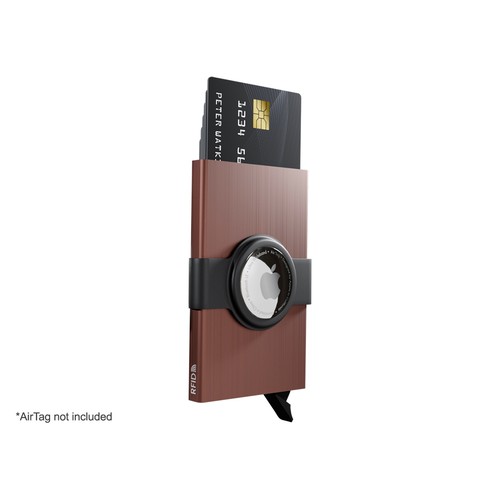Custodia per carta di credito RFID con supporto per AirTag Custodia per carta di credito RFID con supporto per AirTag