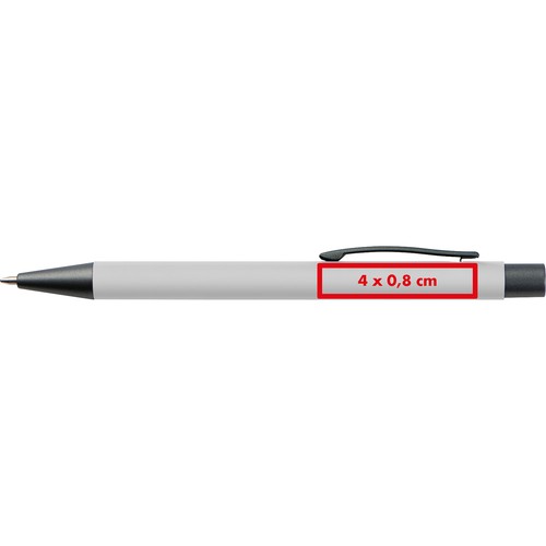 Plastic ballpoint pen with metal clip Plastic ballpoint pen with metal clip