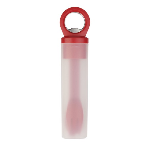 BOTTLE OPENER WITH METAL AND PLASTIC CUTLERY SET BOTTLE OPENER WITH METAL AND PLASTIC CUTLERY SET