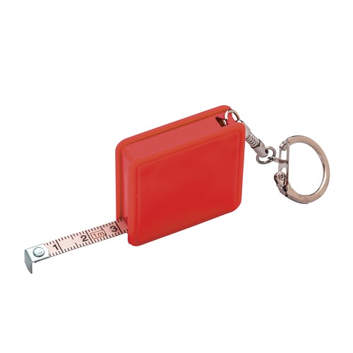 Key ring with retractable flexible tape measure, 1 m Key ring with retractable flexible tape measure, 1 m