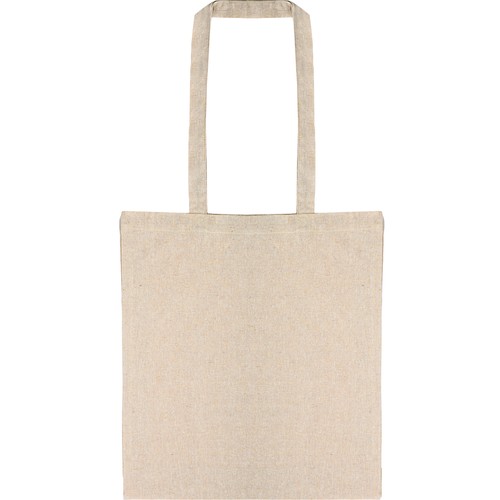100% RECYCLED COTTON (150 gr/m²) SHOPPING BAG WITH GUSSET