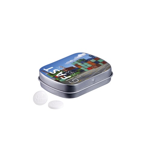 Mini hinged tin golf mints Mini hinged tin golf mints