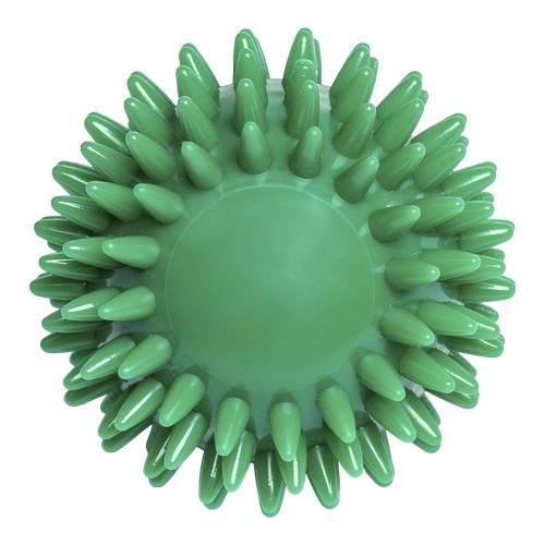 Pelota de masaje erizo con estampado (78 mm, verde), "Made in Germany"